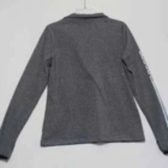 PINK ULTIMATE VICTORIA'S SECRET Gray Half Zip Collar Active Jacket - Size Large - Picture 6 of 10
